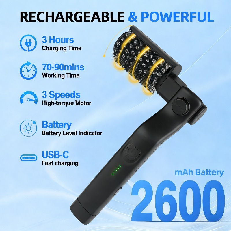 Outdoor Power Grill - Electric Grill Brush 2 in 1