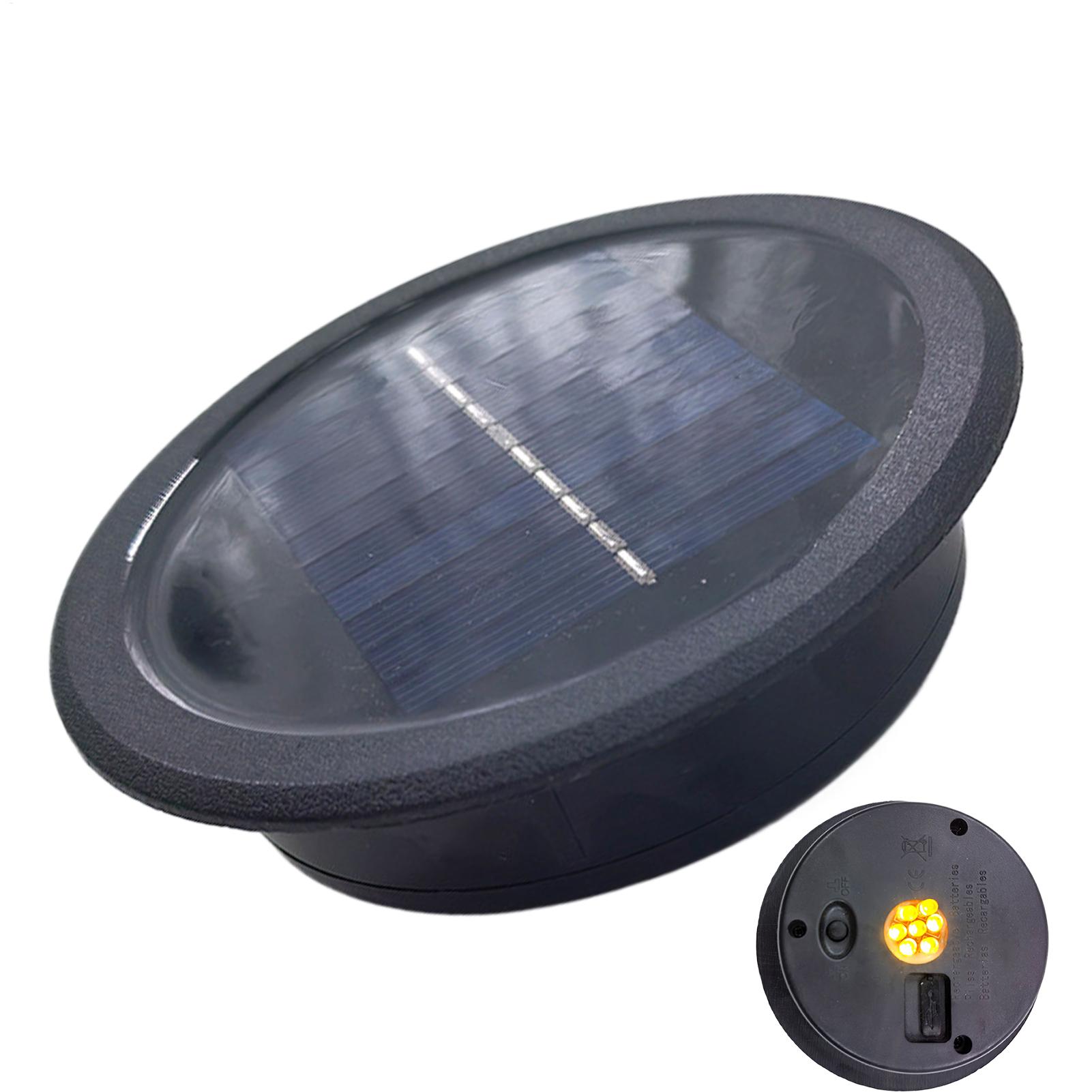 Outdoor Power Lead Cover - Solar Light Replacement Top Waterproof LED