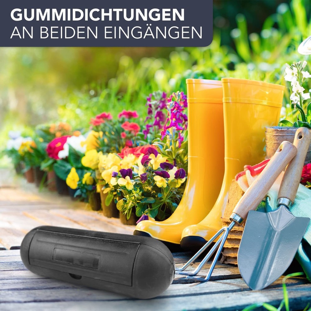 Outdoor Power Extension Cord - Waterproof Power Extension Cord Safety Box