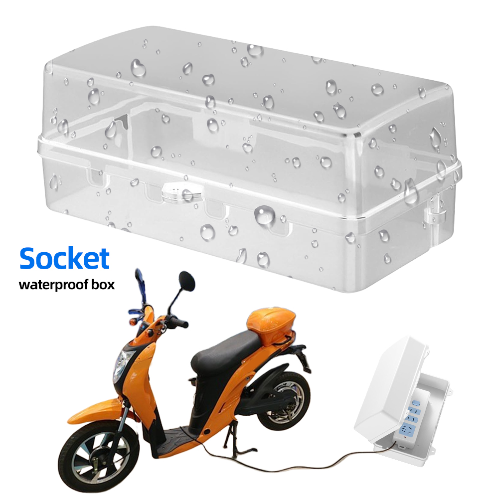 Outdoor Power Outlet Cover - Waterproof Electrical Connection Box Lockable Weatherproof