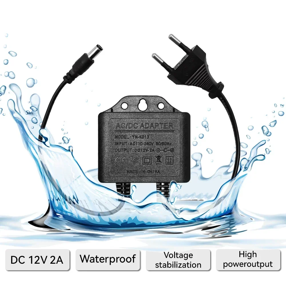 Power Adapter  DC12V 2A Waterp - огляд і ціна Outdoor Power Plug
