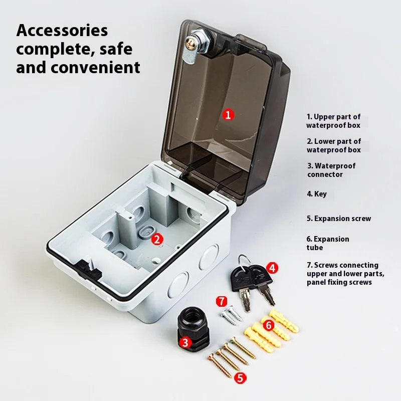 Outdoor 86 Type Open-mounted S - огляд і ціна Outdoor Power Socket With Lock
