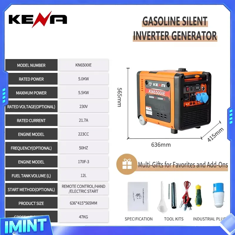 3.5kW 6.5kW Dual-Fuel LPG/CNG  - огляд і ціна Portable Generator Inverter