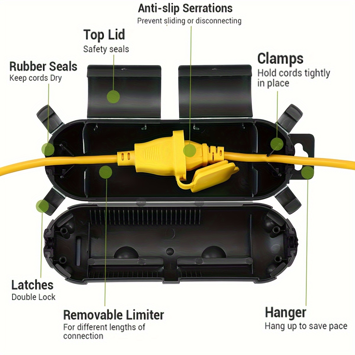 Extension Cord Plug Connection - огляд і ціна Outdoor Power Extension Cord