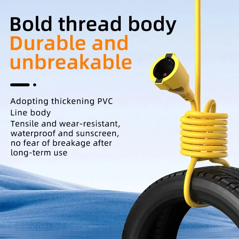 16A EU Schuko Extension Cord 4 - огляд і ціна Outdoor Power Extension Cord