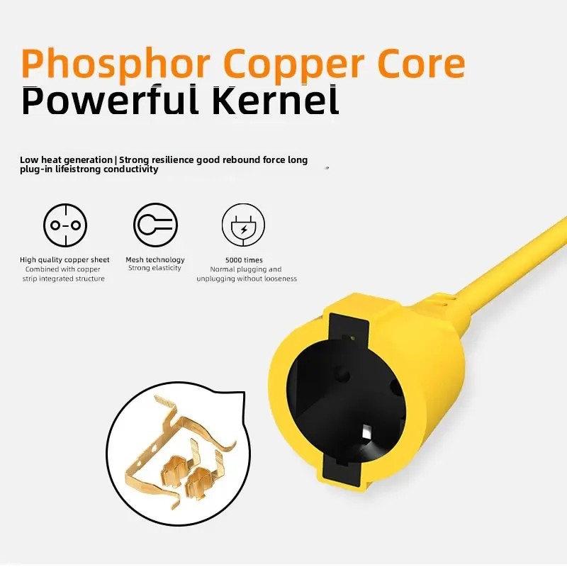 16A EU Schuko Extension Cord 4 - огляд і ціна Outdoor Power Extension Cord