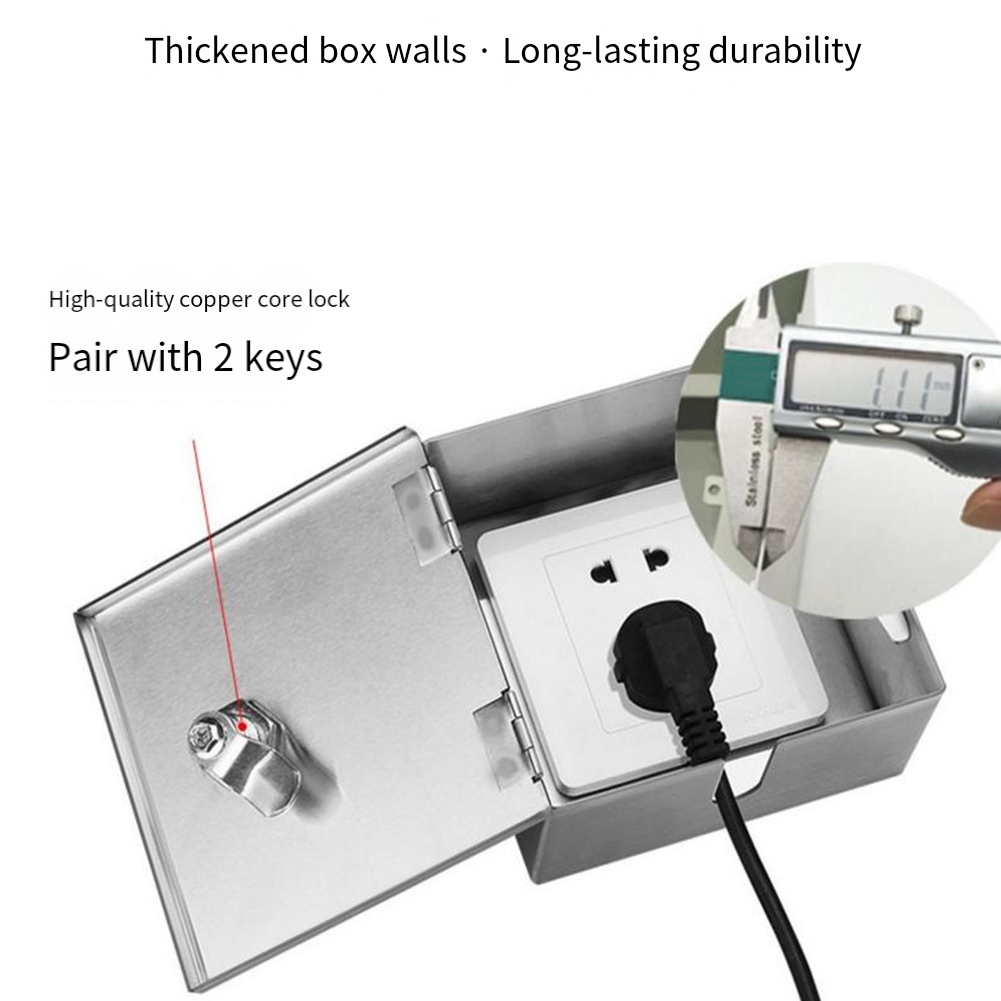 Stainless Steel Outdoor Electr - огляд і ціна Outdoor Power Socket With Lock