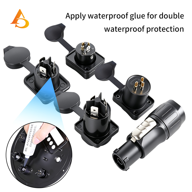 10pcs Waterproof Powercon True - огляд і ціна Outdoor Power Socket With Lock