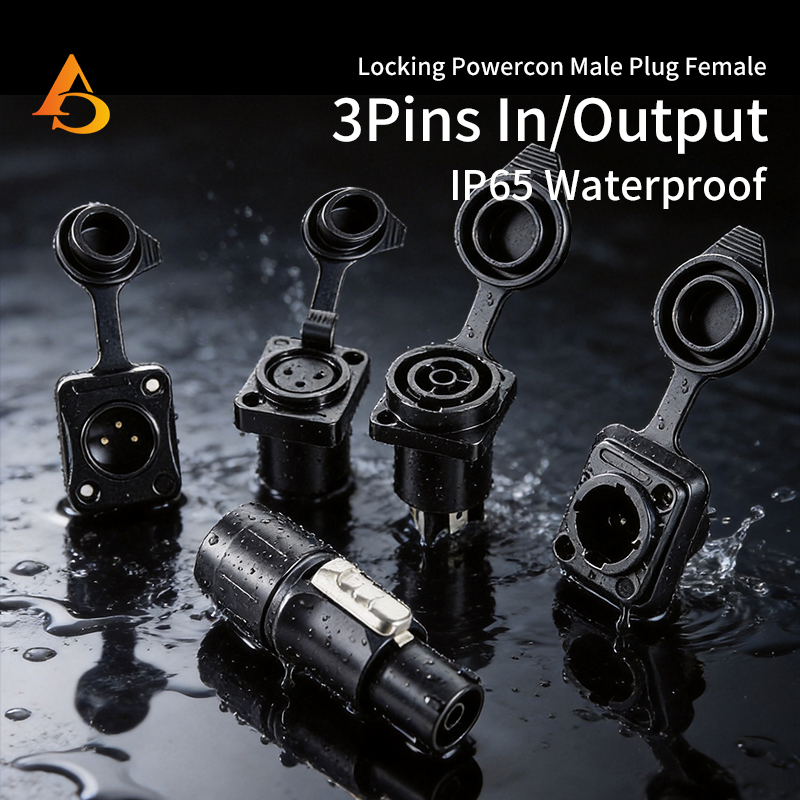 10pcs Waterproof Powercon True - огляд і ціна Outdoor Power Socket With Lock