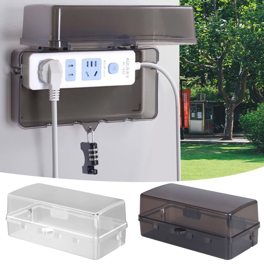 Portable Plastic Plug Box Anti - огляд і ціна Outdoor Power Outlet Waterproof