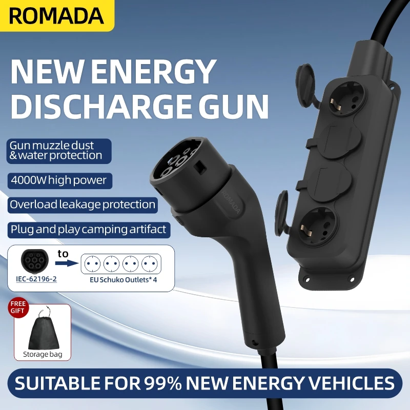 Portable 16A 4KW V2L Cable Ele - огляд і ціна Outdoor Power Plug