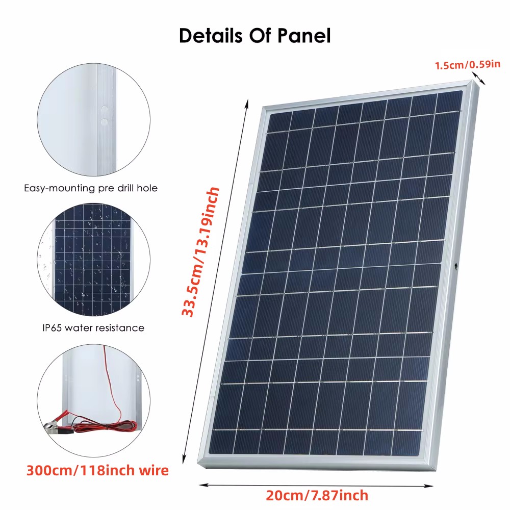 35W Solar Panel Kit Complete 1 - огляд і ціна Portable Generator Inverter