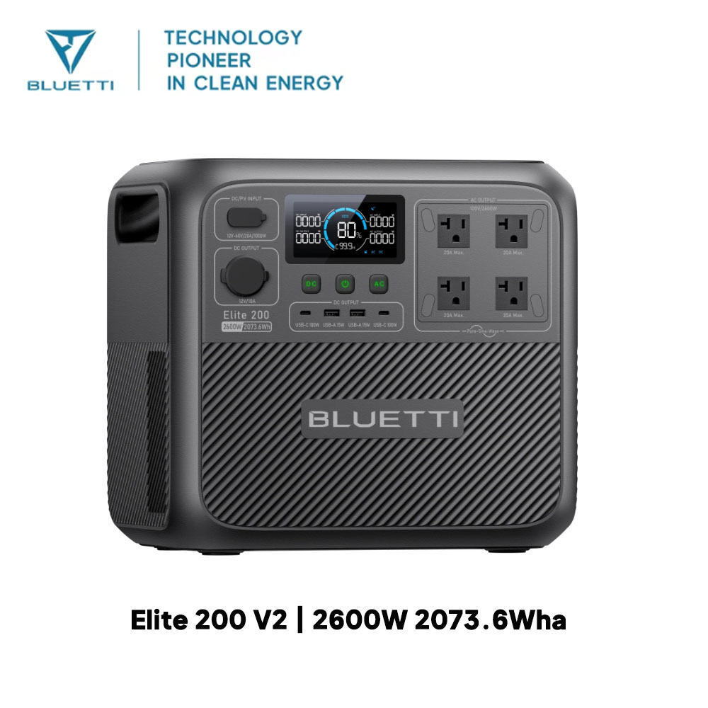 【Renew】BLUETTI Elite 200 V2 Po - огляд і ціна Portable Generator Inverter