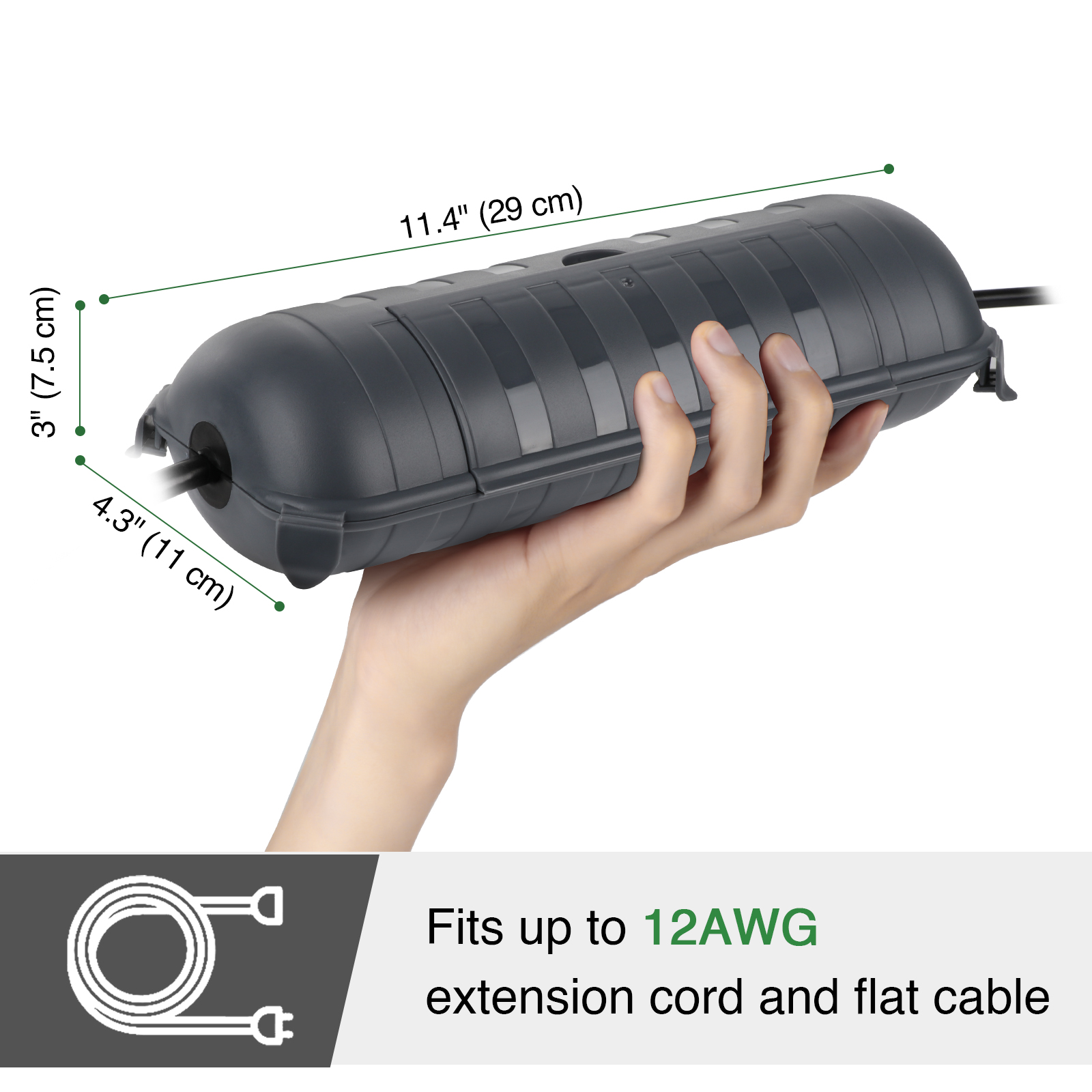 Outdoor Waterproof Connection  - огляд і ціна Outdoor Power Lead Cover
