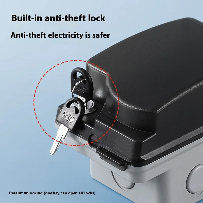 Outdoor Waterproof Socket Open - огляд і ціна Outdoor Power Socket With Lock