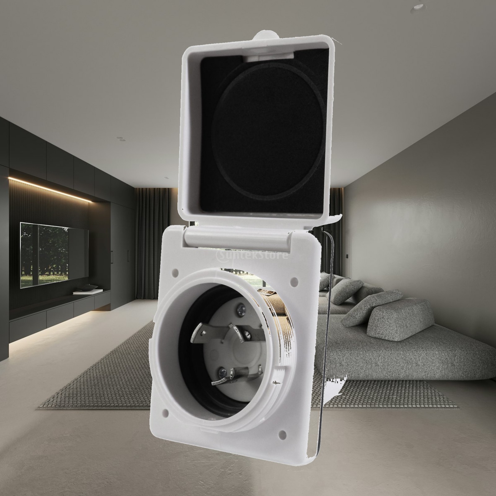Waterproof Flanged Inlet Power - огляд і ціна Outdoor Power Socket With Lock