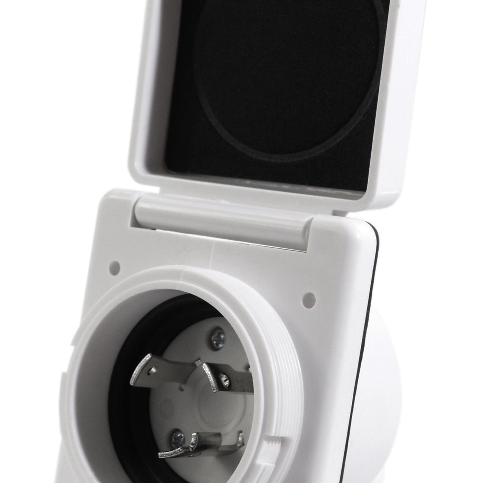 Waterproof Flanged Inlet Power - огляд і ціна Outdoor Power Socket With Lock