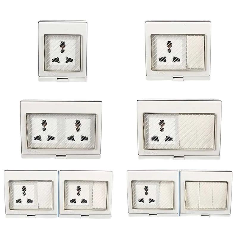 1PCS White AU UK EU US Univers - огляд і ціна Outdoor Power Outlet Waterproof